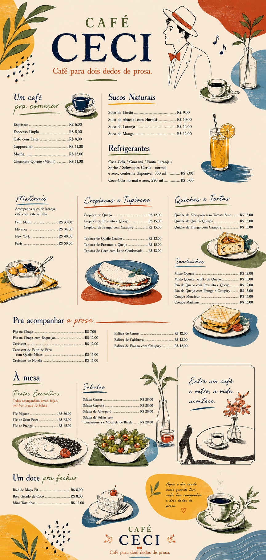 Cardápio Café Ceci